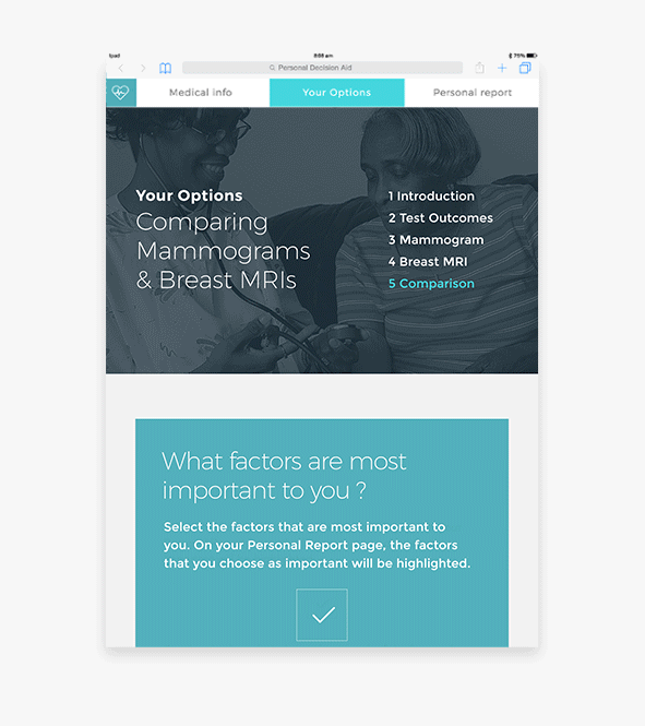 Values reflection screen
